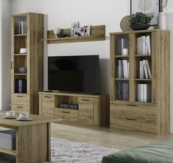 Шкаф с витриной 1V2S3N ДОРСЕТ