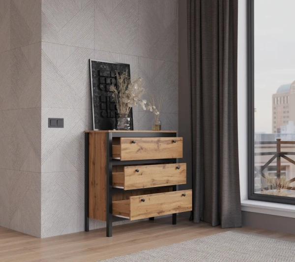 Тумба ЛОФТ KOM3S/90