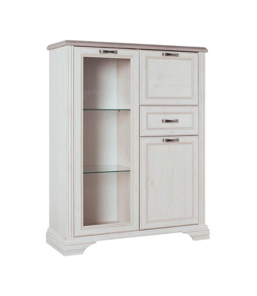 Шкаф с витриной 1V2D1S МОНАКО