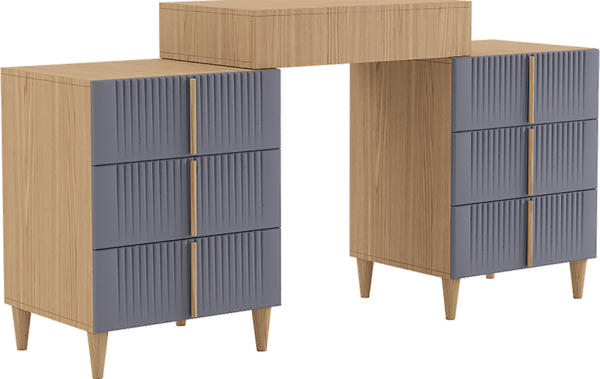 Стол туалетный Калипсо (Дуб седан/Графит)