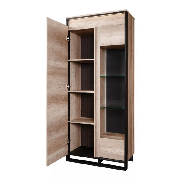 Шкаф с витриной Каньон Лофт П3.0561.0.20/40