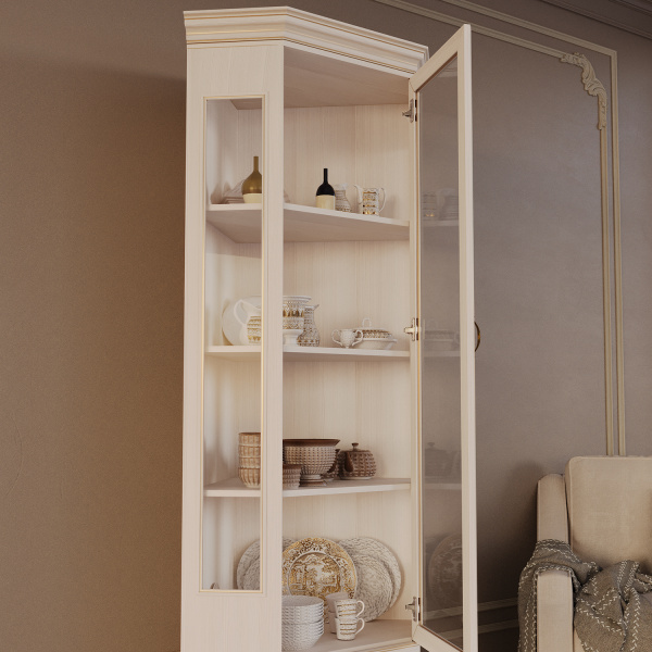 Шкаф-витрина угловой Сиена