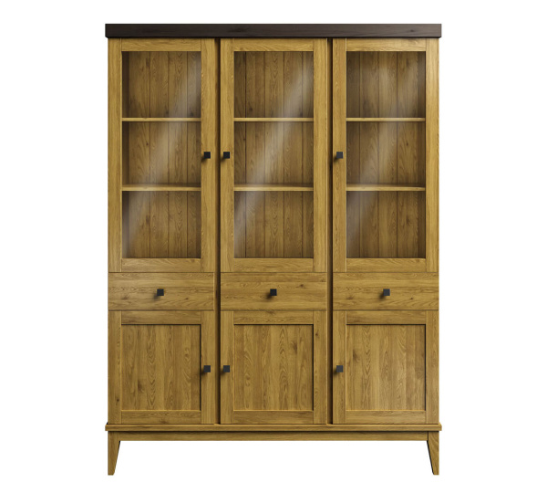 Шкаф для посуды Бон Вояж 333 (Антик 24/колониал(ФА))