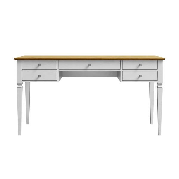 Стол письменный Ольса-С 005 (белый лак + антик №24)