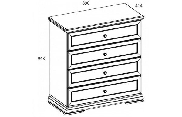 Комод SEVILLA 4S