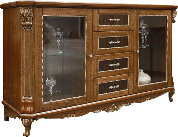 Тумба Альба 14с П4.485.0.15 (П485.14с) (Палисандр с золочением)