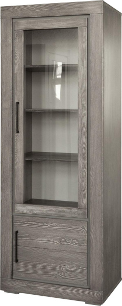 Шкаф с витриной Байс БМ2.791.0.05(2619Бр) (Сосна джексон)