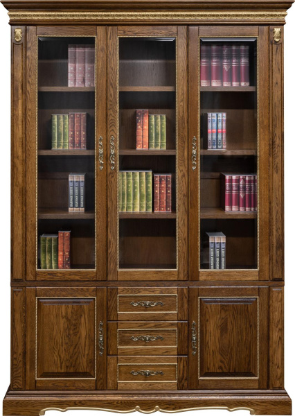 Шкаф комбинированный Милана 3Д П4.265.2.13(396.13) (Черешня с золочением)