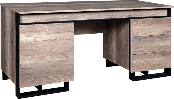 Стол письменный 2т Каньон Лофт П3.0561.2.31 (Дуб Каньон+чёрный)