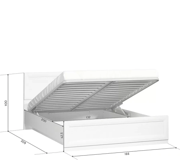 Кровать с подъемным механизмом МАЛЬТА B136-LOZ160x200