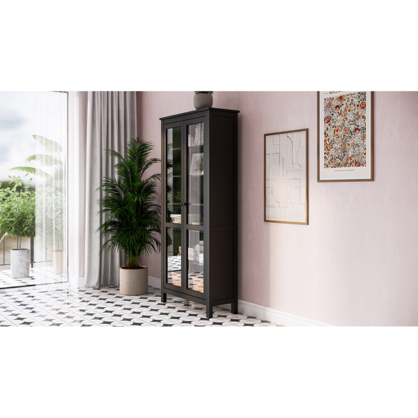 Шкаф витрина Кымор Hemnes с дверями ст/ст