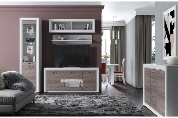 Шкаф-витрина 1V1D ОЛИВИЯ