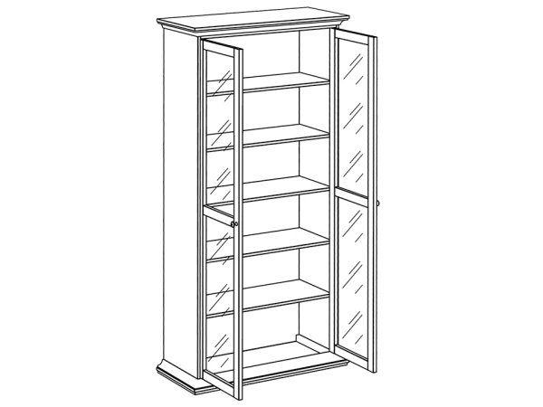 Шкаф Reina двухдверный / стекло