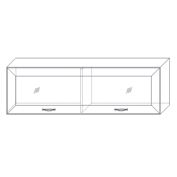 Полка навесная 2 1300 Сиена