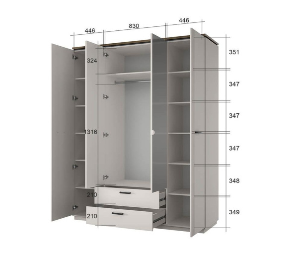 Шкаф 4DG2S Z ВИНАТИ