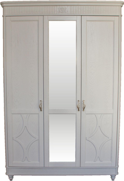 Шкаф для одежды 3д Юстина БМ2.691.1.03-01(2358-01) (Молоко)
