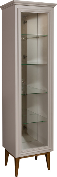 Шкаф с витриной Дольче П3.597.0.01 (Дуб рустикаль + Персидский жемчу)