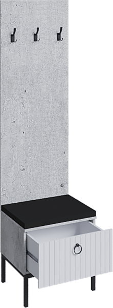 Тумба Бержер с вешалкой