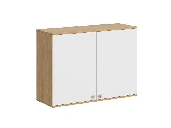 Шкаф навесной Play (Корпус Дуб Корбридж, Фасад Белая Шагрень)