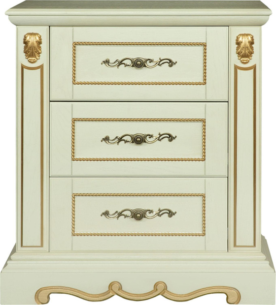 Тумба Милана 1я П4.265.2.28(396.28) (Слоновая кость с золочением)