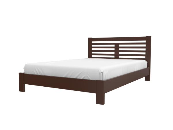 Кровать двуспальная Линда (1400х2000, цвет Орех, кровать двойная Без подъемного механизма)