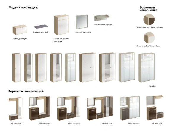 Шкаф Latte однодверный