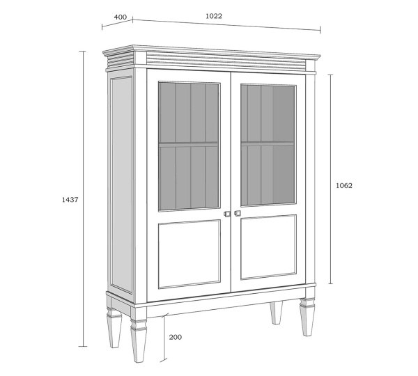 Шкаф для посуды Ольса 20
