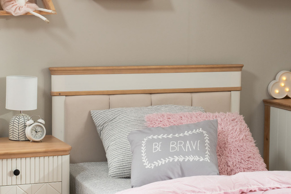 Кровать мягкая односпальная Вида №21