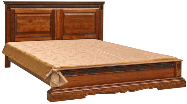 Кровать двойная Милана низкое изножье (Черешня 1400*2000 без механизма)