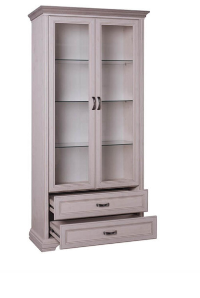 Шкаф с витриной 2V2S МОНАКО