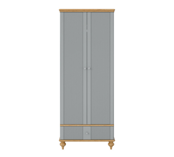 Шкаф Рандеву 21 (Серый 7042/Антик 24)