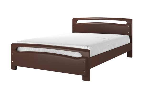Кровать Камелия-2 (1600х2000, цвет Орех, кровать двойная Без подъемного механизма)