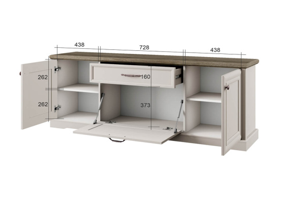 Тумба RTV 3D1S ТОСКАНА НЬЮ
