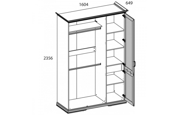 Корпус шкафа SEVILLA 3DG