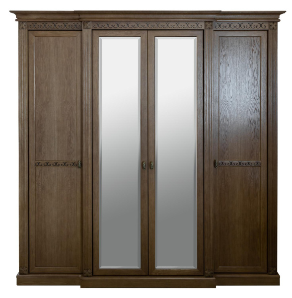 Шкаф для одежды 4д Ярослава БМ2.881.1.27-01(2710-01) (Орех)