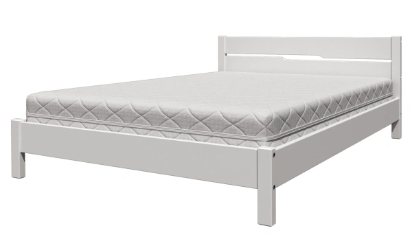 Кровать двуспальная Вероника 5 (кровать двойная 1400х2000 цвет Белый античный)