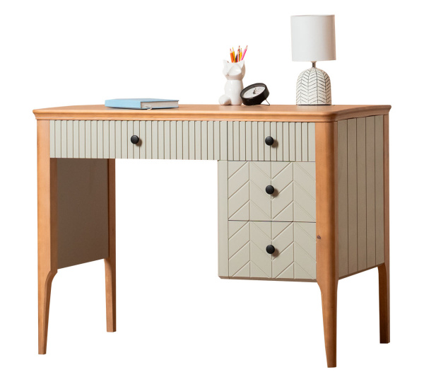 Стол письменный Вида №1 (Фасад Ёлка, Цвет Эмаль)