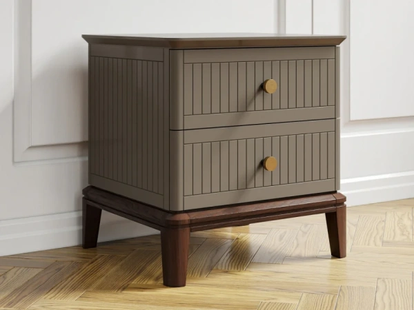 Прикроватная тумба Crystal home CR001 (Цвет Бежевый)