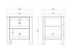 Прикроватная тумба Bergen home BG013