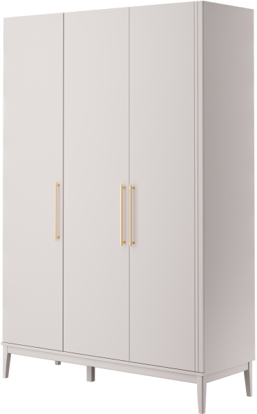 Шкаф распашной Джали ШР-3 (ЛДСП Персидский жемчуг/ МДФ (лак) Льняной)