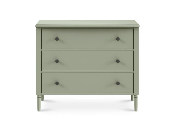 Комод Blues 3 ящика (Зеленые листья лаванды, ручки Графит)