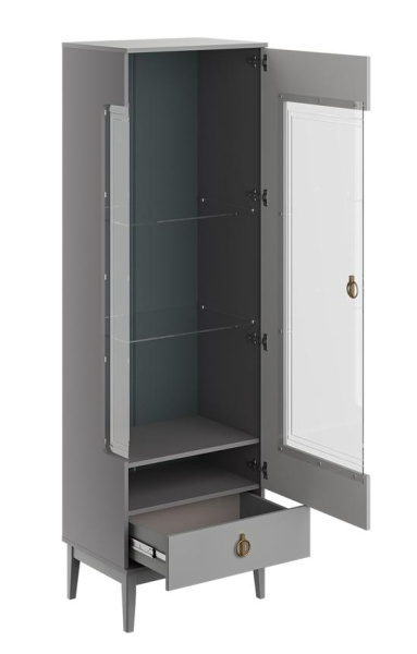 Шкаф с витриной Фарго однодверный правый