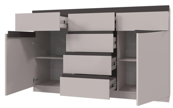 Комод Тиана NEW 6 ящиков 2 двери