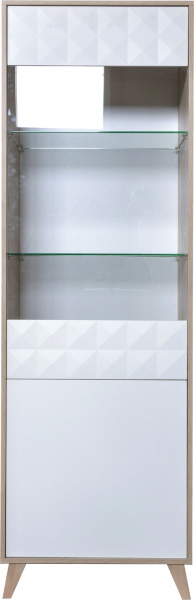 Шкаф Тринити П6.114.0.01 (Ваниль + Гикори Кингстон)