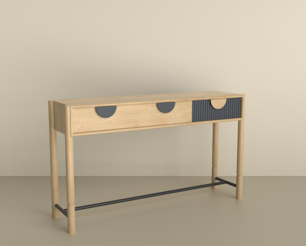 Консоль Oldem с 2 ящиками широкая