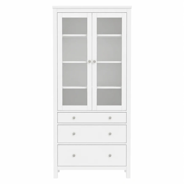 Шкаф для посуды Кантри Hemnes 23 ММЦ (Белый лак)