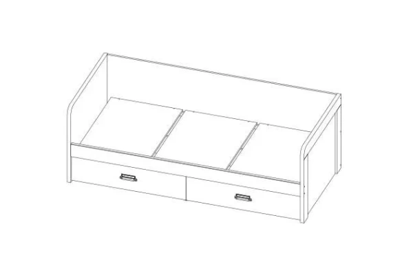 Кровать ДИЗЕЛЬ 90-2/D2