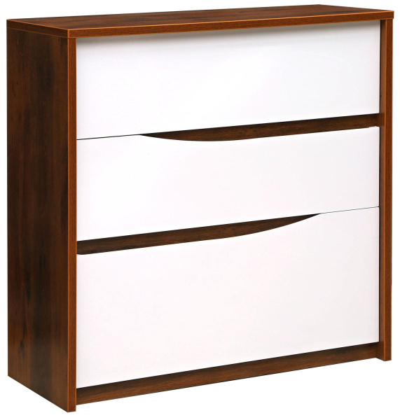 Комод Монако П6.528.1.10 (П528.10) (Дуб Саттер+Белый глянец)