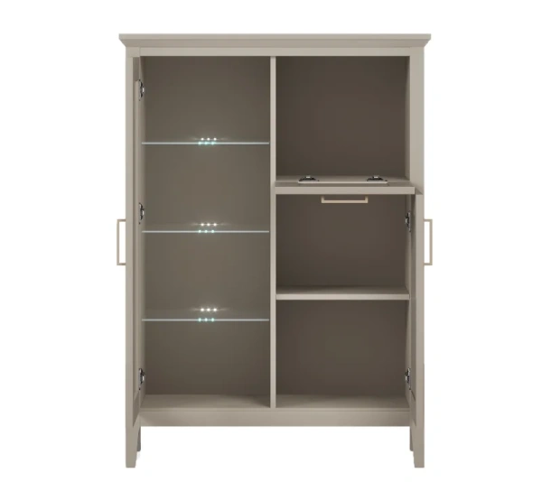 Тумба с подсветкой КЛАССИК KOM1W1D1B