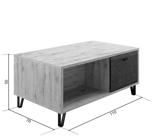 Стол журнальный ГРЕЙС LAW2D